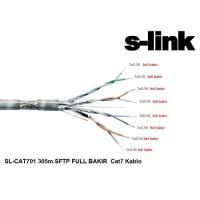S-LINK Cat7 SFtp 23AWG 305m Full Bakır Kablo SL-CAT701