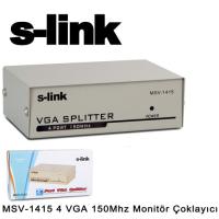 S-link Msv-1415 4 VGA 150Mhz Monitör Çoklayıcı
