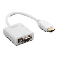 S-LINK SL-HVS12 1port HDMI (giriş) 1port VGA (çıkış) 15pin dişi,Ses Çevirici Adaptör Beyaz