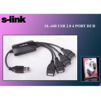 S-LINK SL-440 4port USB 2.0 Siyah USB Çoklayıcı Hub