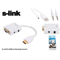 S-LINK SL-HVS13 HDMI to VGA + Audio Micro Usb Usb Çevirici