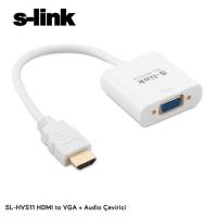 S-LINK SL-HVS11 HDMI to VGA + Audio Micro Usb Usb Çevirici