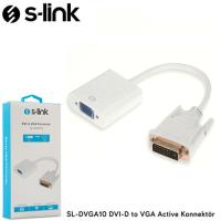 S-LINK SL-DVGA10 24+1 DVI-D Dijital - VGA Aktif Dönüştürücü (DVI-D Erkek - VGA Dişi)