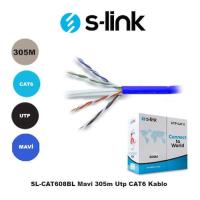 S-LINK SL-CAT608BL Cat6 Utp ( 305 Metre ) 24 Awg Mavi Network Kablosu