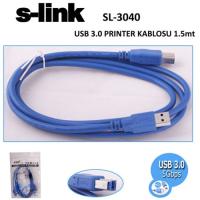 S-LINK SL-3040 Usb 3.0 A Tip B Tip Yazıcı Kablosu ( 1.5 Metre )