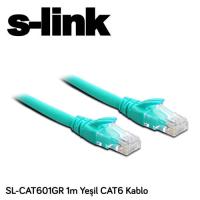 S-LINK SL-CAT601GR Cat6 Utp ( 1 Metre ) Yeşil Patch Kablo