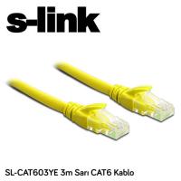 S-LINK SL-CAT603YE Cat6 Utp ( 3 Metre ) Sarı Patch Kablo