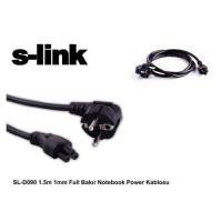 S-LINK SL-D090 Full Bakır( 1.5 Metre ) 1mm Notebook-Netbook Power Kablosu