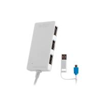 S-Link SL-U143 Beyaz 3 Port Hub+USB2.0 KartOkuyucu