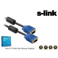S-LINK SLX-177 Vga Monitör Kablosu 10 Metre