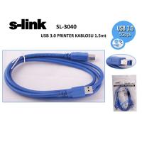 S-LINK USB 1.5metre SL-3040 USB 3.0 Yazıcı Kablosu