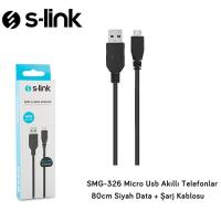 S-LINK 80cm SMG-326 USB GSM (Telefon) Şarj Kablosu