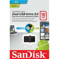 SANDISK 16GB Dual Drive Siyah Usb 3.0 Flash Disk SDDD2-016G-GAM46