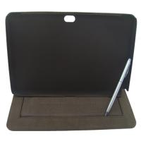 SCH Galaxy Note N8000 10.1 Flip Cover Deri Kılıf Kahverengi