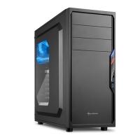 SHARKOON mid Tower Powersiz VS4-W ATX PC Kasası Pencereli Siyah 1x 12cm Mavi LED Fan