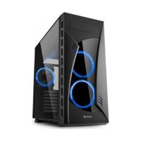 Sharkoon Night Shark Blue Temperli Cam ATX Oyuncu Bilgisayar Kasası