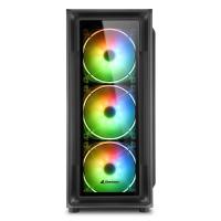 SHARKOON TK4 4X RGB FANLI GAMING MID-TOWER RGB GAMING PC KASASI