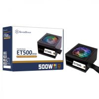 SILVERSTONE 500W 80+ BRONZE ET500-ARGB 12CM FANLI POWER SUPPLY