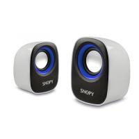 SNOPY SN-120 1+1 Masa Üstü USB SPEAKER(Beyaz-Mavi)