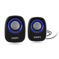 SNOPY SN-120 1+1 Masa Üstü USB SPEAKER(Beyaz-Mavi)
