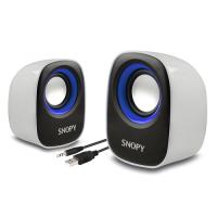 SNOPY SN-120 1+1 Masa Üstü USB SPEAKER(Beyaz-Mavi)