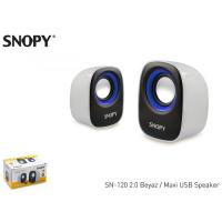 SNOPY SN-120 1+1 Masa Üstü USB SPEAKER(Beyaz-Mavi)