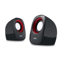 SNOPY SN-120 1+1 Masa Üstü USB SPEAKER  (Siyah-Kırmızı)