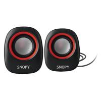SNOPY SN-120 1+1 Masa Üstü USB SPEAKER  (Siyah-Kırmızı)