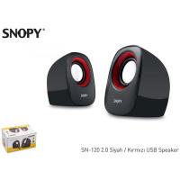 SNOPY SN-120 1+1 Masa Üstü USB SPEAKER  (Siyah-Kırmızı)