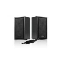 SNOPY SN-385 1+1 Masa Üstü, USB SPEAKER, 6W, AHŞAP Kabin (Siyah)