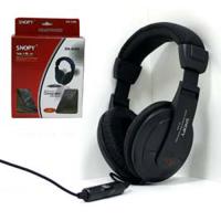 SNOPY SN-4288 Deri profesyonel İp Kablolu Mikrofonlu Kulaklık