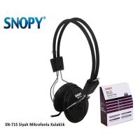 SNOPY SN-715 İp Kablolu Mikrofonlu Kulaklık Siyah