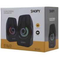 Snopy SN-X23 RGB Işıklı 3W*2 Syh/Krmz USB Speaker