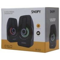 Snopy SN-X23 RGB Işıklı 3W*2 Siyah/Mavi USB Speake
