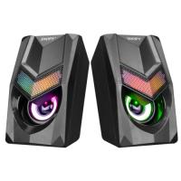 Snopy SN-X25 RGB Işıklı 3W*2 Siyah USB Speaker