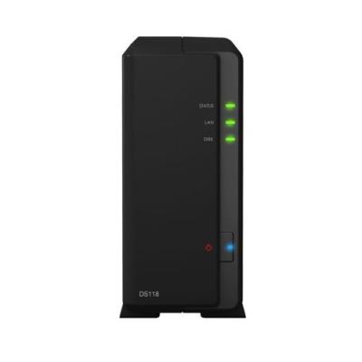 SYNOLOGY DS118 REALTEK QC 1 GB RAM- 1-diskli Nas Server (Disksiz)