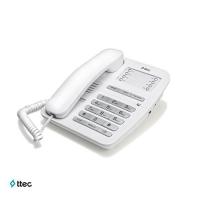 T-TEC Plus TK-2800 Masaüstü 8 Adet Tek-Tuş Hızlı Arama Telefon Beyaz/Gri