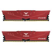 Team T-Force Vulcan Z Red 16GB (2x8GB) 3600MHz CL18 DDR4 Gaming Ram (TLZRD416G3600HC18JDC01)