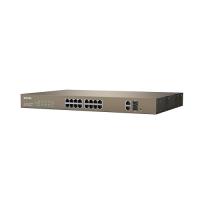 TENDA 16port 250w FULL PoE TEF1218P 10/100/ 2x1000 2X SFP Yönetilemez Switch