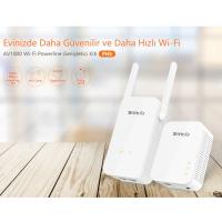 TENDA 1port gigabit 1000mbps ~500metre PH5-P3_KIT Wlan (Kablosuz) 300mbps HomePlug (Elektrik Adaptörü)
