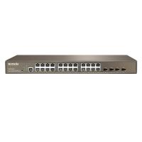 TENDA 24port 370w FULL PoE TEG3224P GIGABIT 4X SFP Yönetilemez Switch