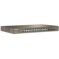 TENDA 24port 370w FULL PoE TEG3224P GIGABIT 4X SFP Yönetilemez Switch
