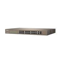 TENDA 24port 440W FULL PoE TEF1226P-24-440W 10/100/ 2x1000 1X SFP Yönetilemez Switch