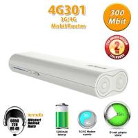 TENDA 300mbps 4G301 2.4ghz 1port 3g/4g Router 5200mAh Bataryalı