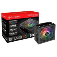 THERMALTAKE 600W 80+ SMART RGB SPR-0600NHSAWE 12cm Fanlı Power Supply