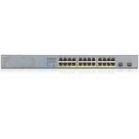 ZyXEL 24port 250w FULL PoE GS1300-26HP GIGABIT 2X SFP Yönetilemez Switch RackMount