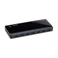 TP-LINK UH720 7port USB 3.0 Siyah USB Çoklayıcı Hub Adaptörlü