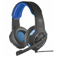 TRUST GXT-350 7.1 Surround USB Led Aydınlatma Siyah/Mavi Gaming Mikrofonlu Kulaklık 22052