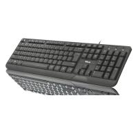 TRUST Ziva USB Q Trk Siyah Multimedya Klavye 22176