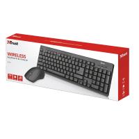 TRUST Ziva Kablosuz Q Trk Optic Mouse Siyah Multimedya Klavye - Mouse Set 22118